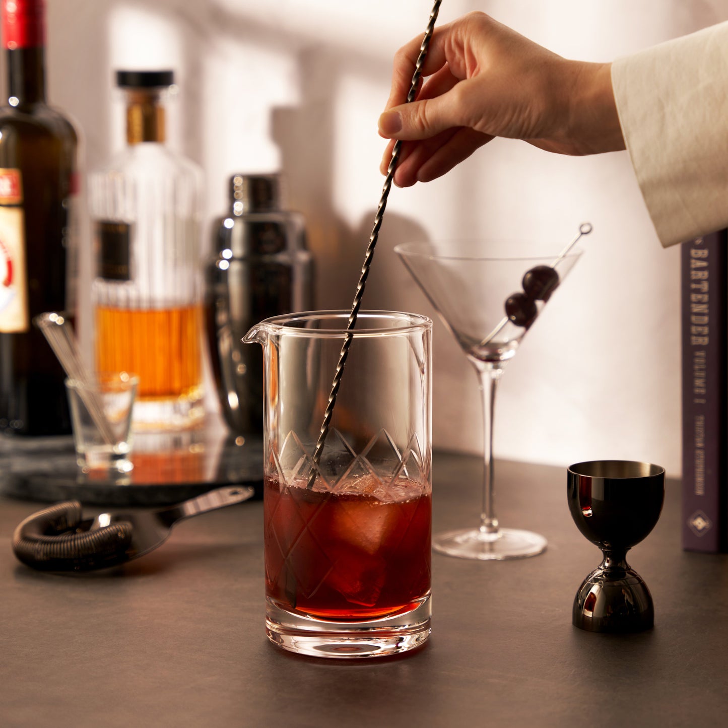 Professional Extra Large Crystal Mixing Glass