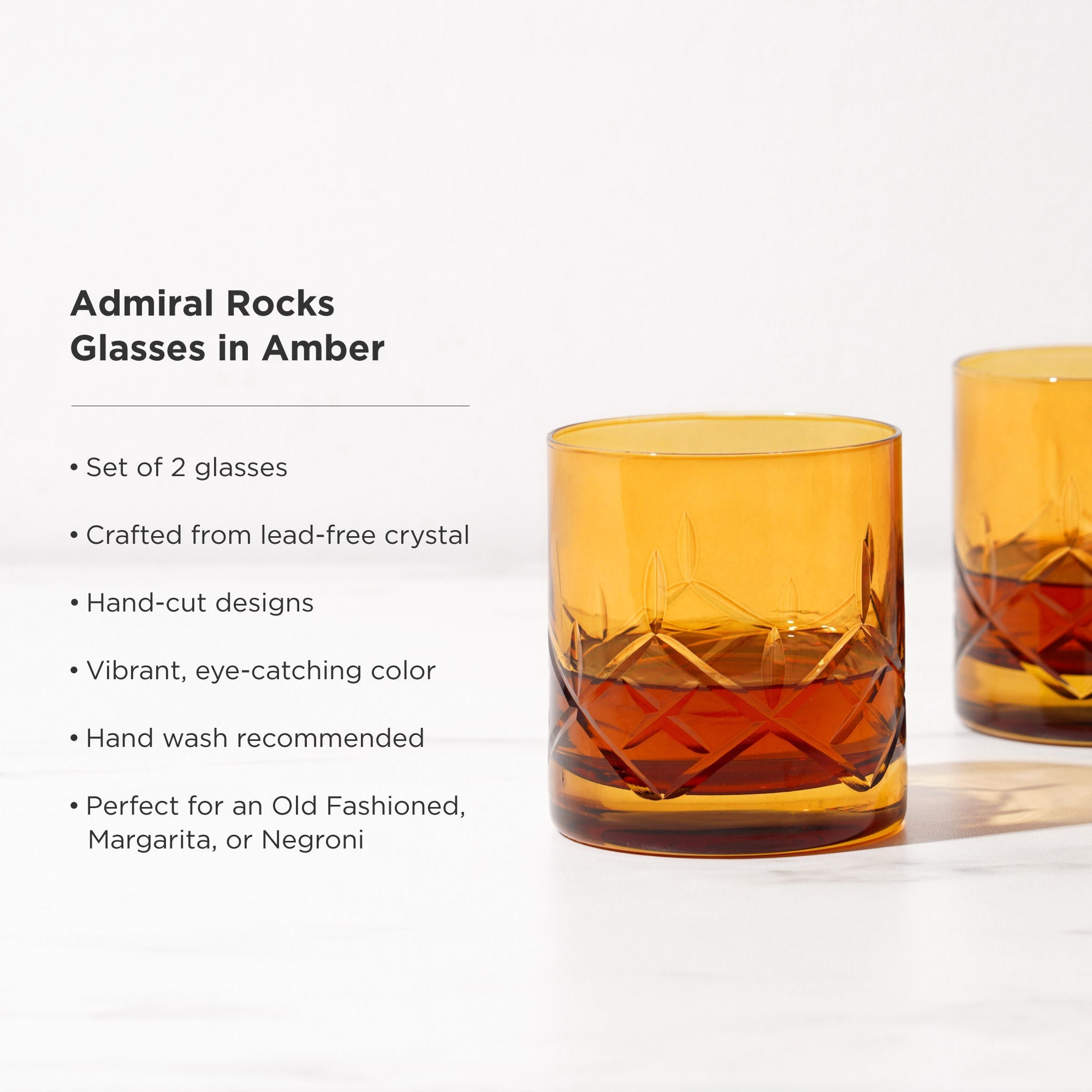 Viski Admiral Rocks Glasses - Thumbnail 5