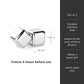 Glacier Rocks Large Stainless Steel Cube Set of 2