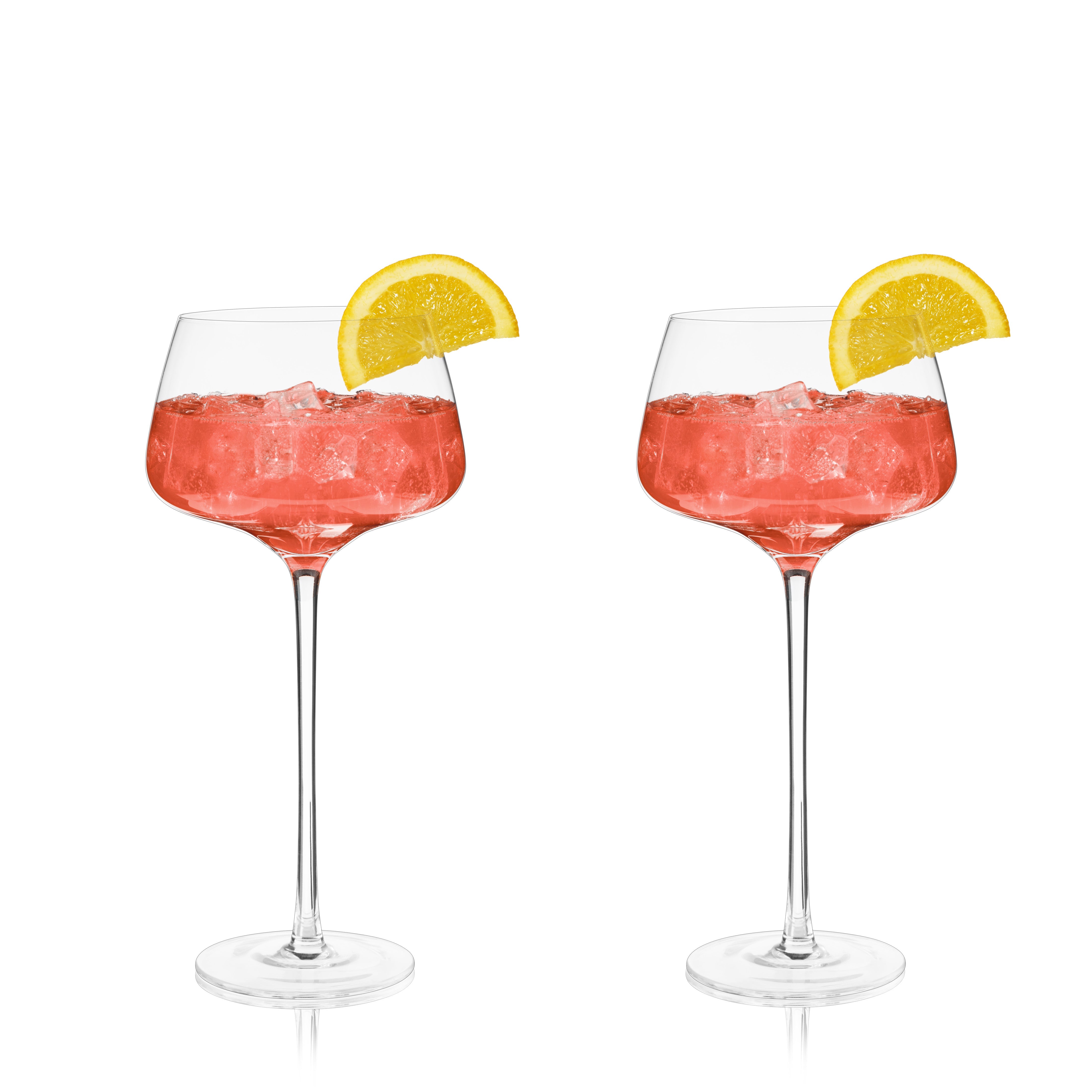 Raye Angled Crystal Amaro Spritz Glasses - Thumbnail 3