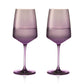 Reserve Nouveau Crystal Wine Glasses in Violet, Set of 2