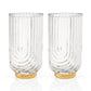 Gatsby Highball Glasses Set of 2