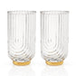 Gatsby Highball Glasses Set of 2