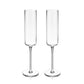 Laurel Crystal Champagne Flutes Set of 2