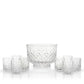 Admiral Crystal Punch Bowl and Tumbler Set