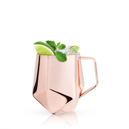 Seneca Faceted Copper Moscow Mule Mug