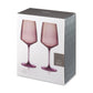 Reserve Nouveau Crystal Wine Glasses in Violet, Set of 2