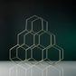 Geo Countertop Wine Rack in Gold