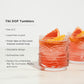 Pacific Crystal Tiki DOF Tumblers Set of 2