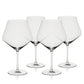 Liminal Burgundy Wine Glasses, Set of 4