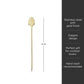 Art Deco Cocktail Picks in Gold Set of 4