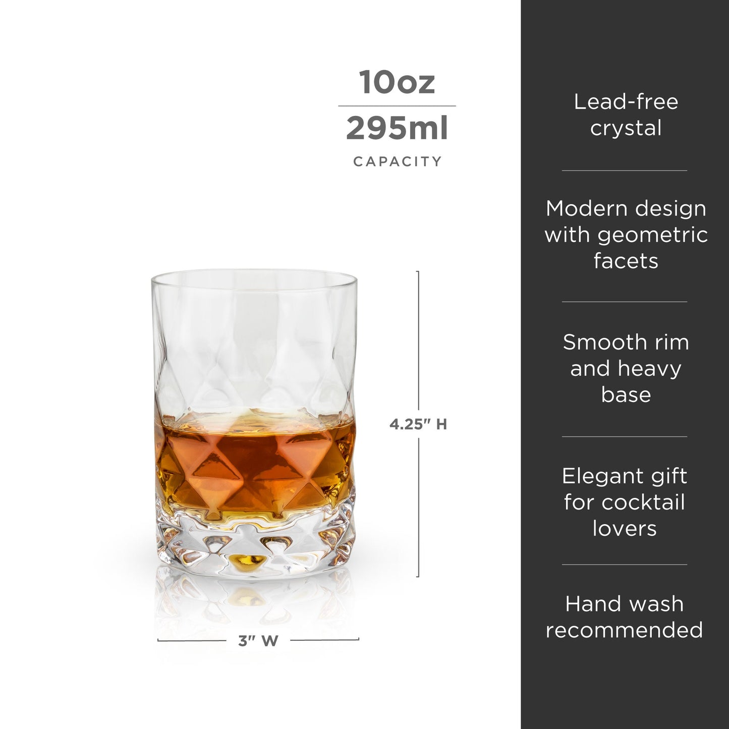 Gem Crystal Tumblers Set of 2