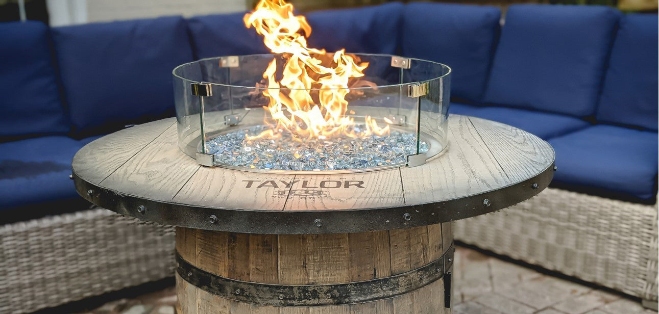 Furniture made from on sale whiskey barrels