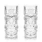Pacific Crystal Tiki Glasses Set of 2