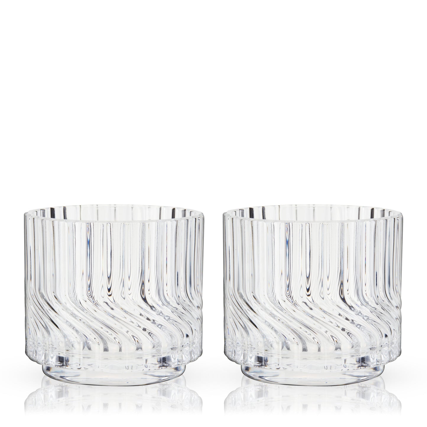 Zephyr Crystal Lowball Tumblers, Set of 2