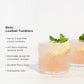 Beau Crystal Lowball Tumblers, Set of 2