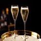 Raye Angled Crystal Prosecco Glasses Set of 2