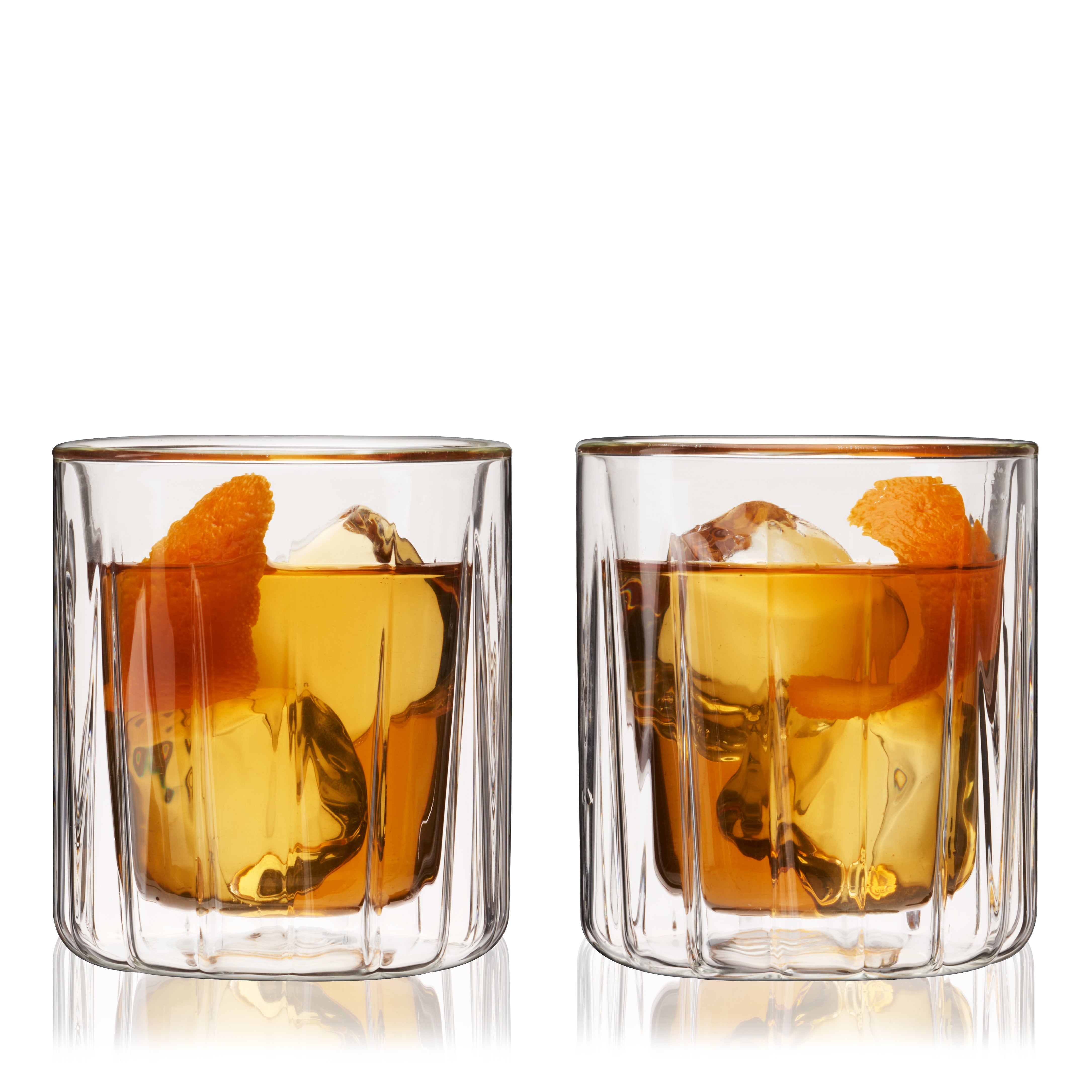 Double-Walled Rocks Glasses Set of 2 – The Whiskey Workshop