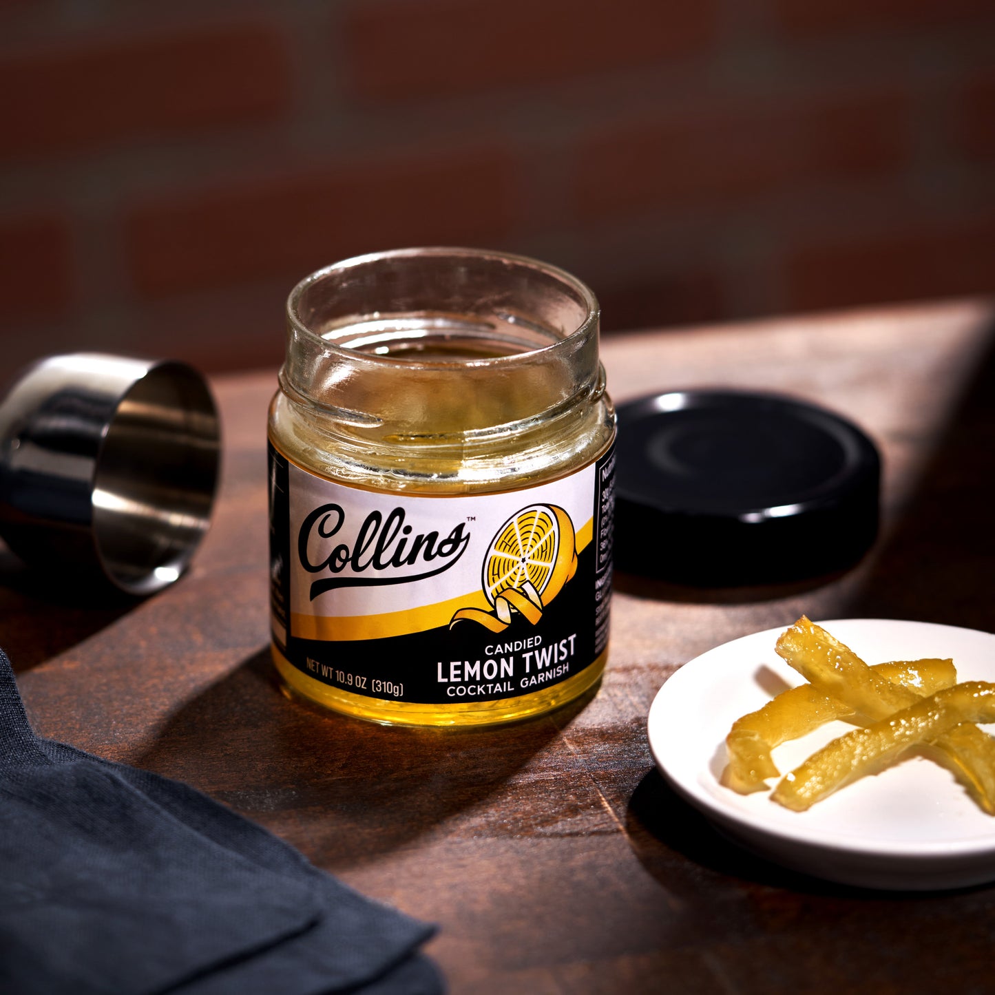Candied Lemon Twist in Syrup 10.9 oz , Set of 6
