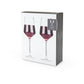 Raye Angled Crystal Bordeaux Glasses Set of 2