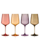 Reserve Nouveau Crystal Wine Glasses in Daybreak, Set of 4