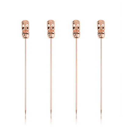 Pacific Tiki Cocktail Picks in Copper Set of 4