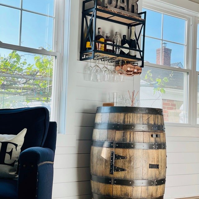 Premium Whiskey Barrel Cabinet