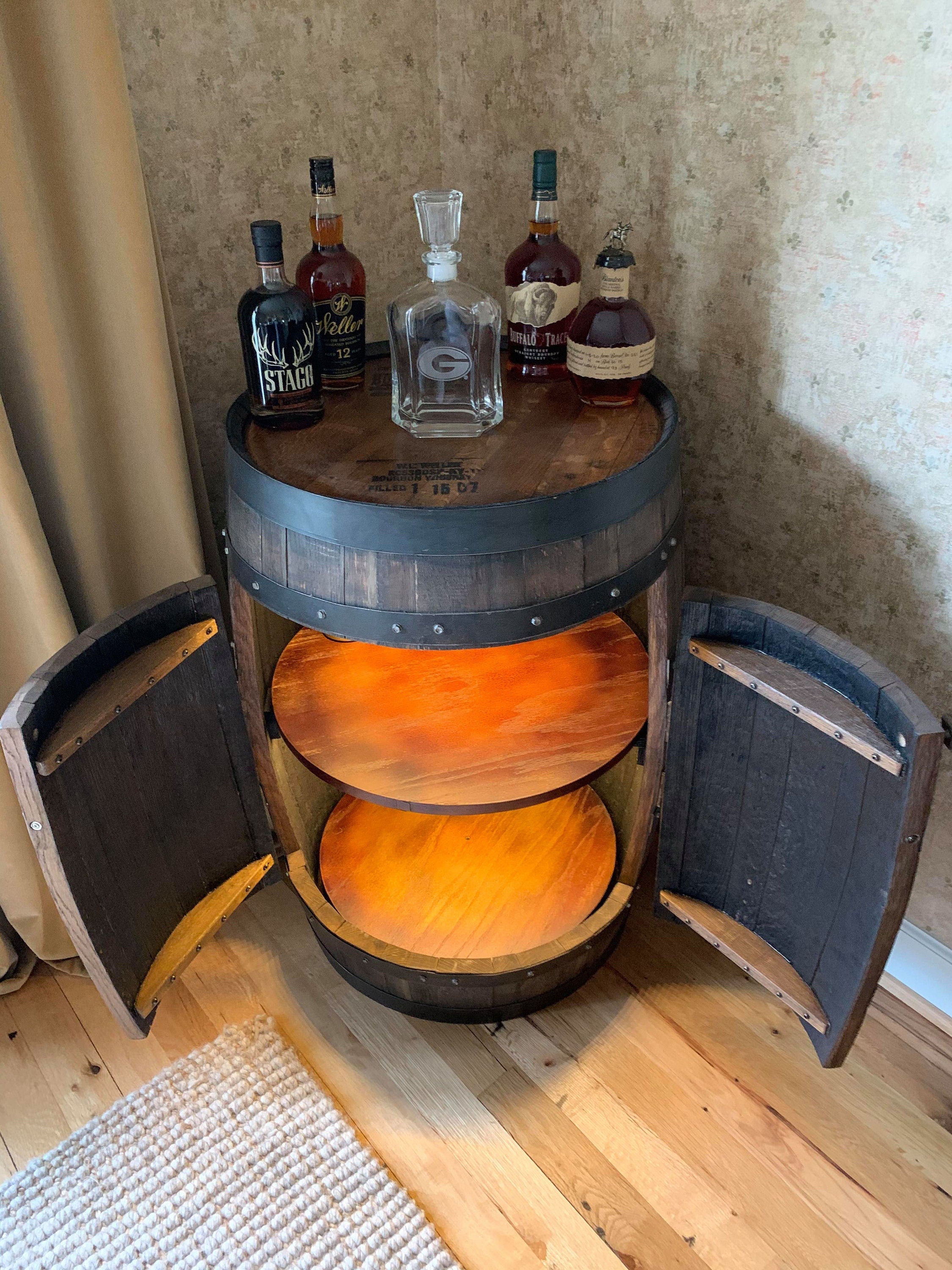 Whiskey barrel deals cabinets