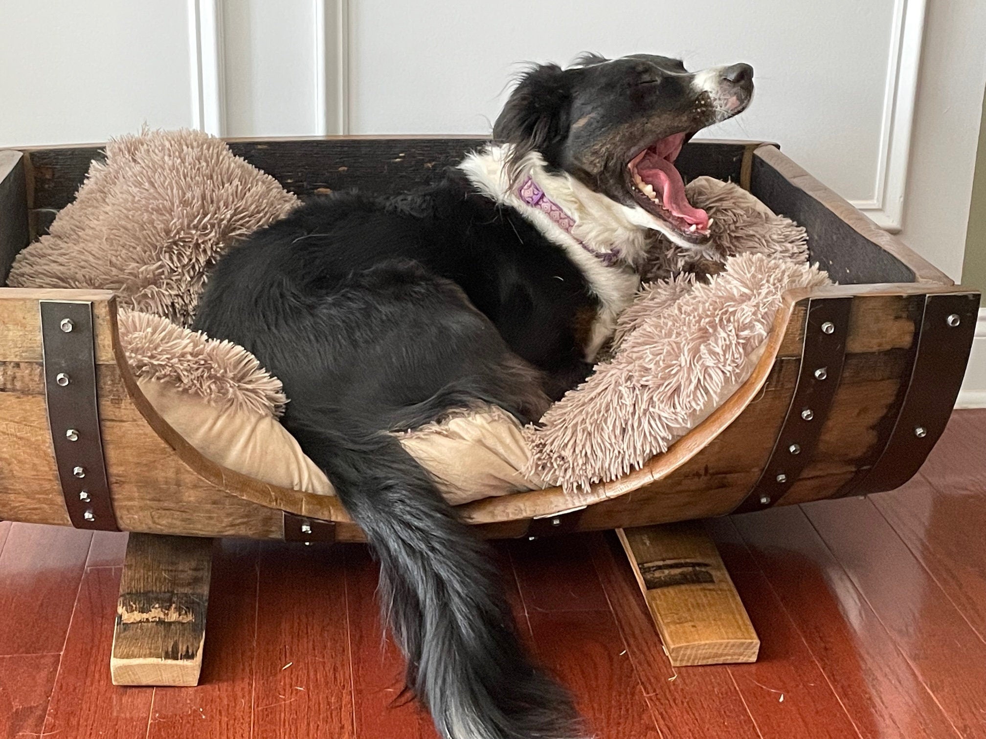 Barrel hot sale dog bed