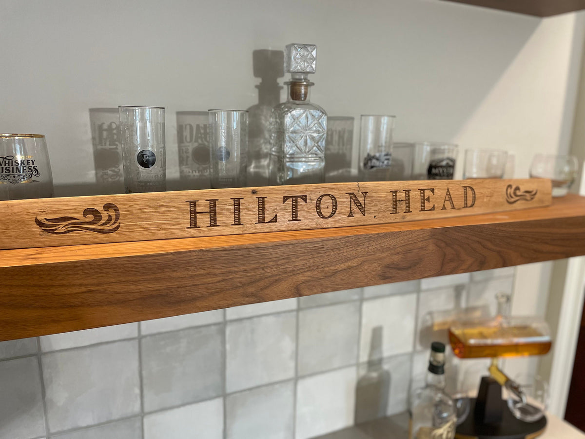 Custom Laser Engraved Beach House Bourbon Barrel Staves – The Whiskey ...