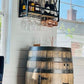 Top Seller- Bourbon Barrel Cabinet with multicolor LED's -engraving available- loaded with unique features